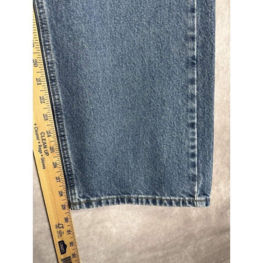 Carhartt Jeans Mens 38x30 Blue Relaxed Fit Denim Workwear 100% Cotton B460DPS - Picture 6 of 7